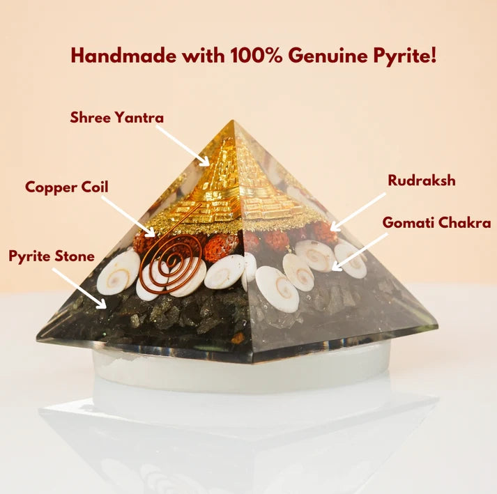 Money Magnet Pyrite Pyramid