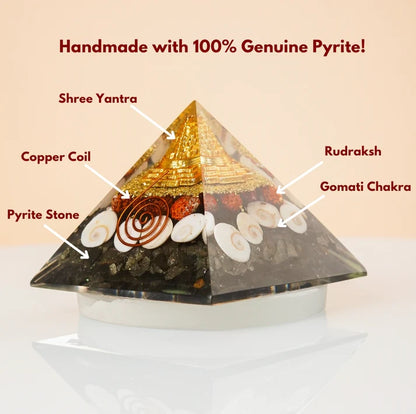 Money Magnet Pyrite Pyramid